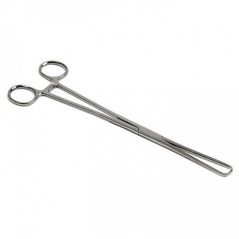 Щипцы однозубые д/оттягивания матки (пулевые), 250 мм Тумботино