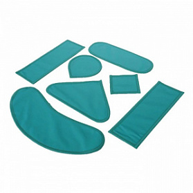 КПРЗ7-Р-К - комплект рентгенозащитных пластин №1 (7 элементов), для пациента, Спецмедприбор