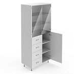 Двухсекционный шкаф для лабораторной посуды НВ-800 ШП