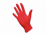 Перчатки нитриловые диагностические (смотровые) нестерильные (неопудренные) NitriMax красные, Россия (XS)