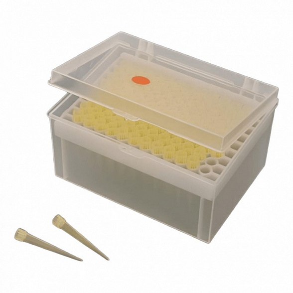 Наконечники 5-200 мкл универсальные, ПП, желтые (1000 шт/уп)