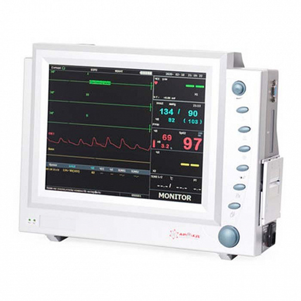 Прикроватный многофункциональный монитор пациента с Nellcor-датчиками PC-9000b Армед
