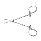 Зажим медицинский HALSTED-MOSQUITO, кровоостанавливающий, для новорожденных, изогнутый по ребру, 125 мм (З-122р), МИЗТ