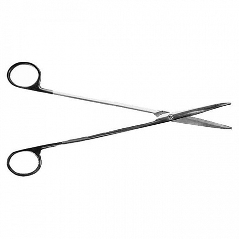 Ножницы твердоспл. д/рассеч. мягких тканей в глуб. полост. прямые