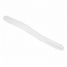Шпатель для языка полимерный ИЗОГНУТЫЙ стерильный (белый)