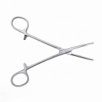 Зажим медицинский DE BAKEY-RANKIN, кровоостанавливающий с атравматической нарезкой изогнутый, 160 мм (З-11-2р), МИЗТ