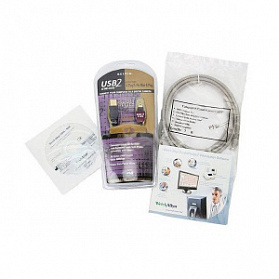 Опция интерпретация, USB кабель для передачи данных, Кабель интерфейсный, CD-диск с программным обеспечением  Welch Allyn