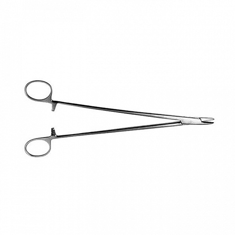 Иглодержатель сосудистый, армир. тв. сплавом, 160 мм