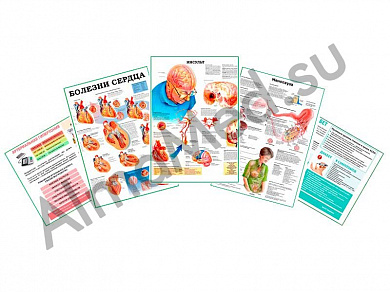 Комплект плакатов для кабинета профпатолога ламинированный А1/А2 (ламинированный	A2)