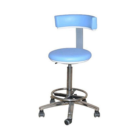 Стул врача «Клер» со спинкой, высокий газовый патрон