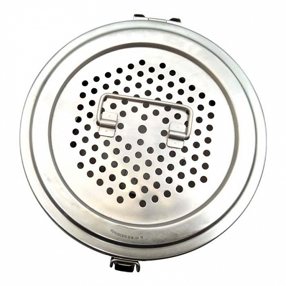 Коробка медицинская стерилизационная с фильтром D-6