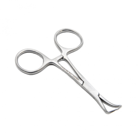 Зажим для операционного белья (цапка) по Бекгаузу, 9,5 см