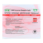 Перчатки хирургические СТЕРИЛЬНЫЕ латексные неопудренные (SFM, Германия) размер 8,0