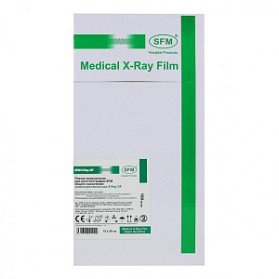 15 x 30 см (100 листов) - Зеленочувствительная Пленка медицинская для рентгенографии SFM общего назначения X-Ray GF, (Германия)