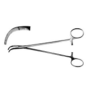 Зажим для желчных протоков изогнутый, 190мм