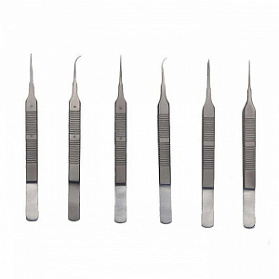 Комплект пинцетов микрохирургических сосудистых