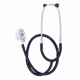 Стетофонендоскоп СФ-02-«Адъютор» с двусторонней фонендоскопической и стетоскопической головкой с серыми трубками