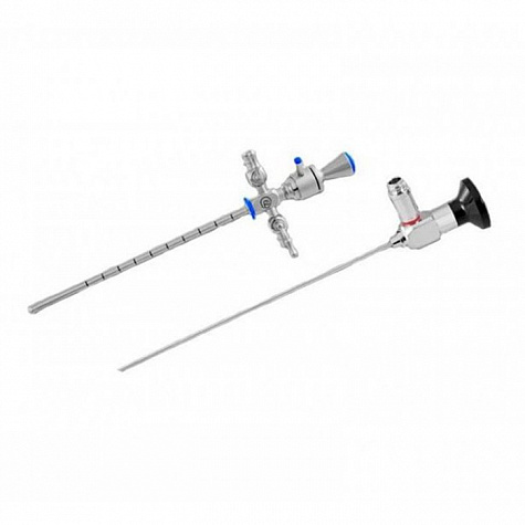 Цистоуретроскоп детский диагностический с инструментальным каналом (ствол 9 Ш, инструментальный канал 3 Ш; оптика D=1,9 мм, L=119 мм)