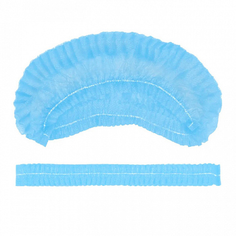 Шапочка типа шарлотта одноразовая (14г/кв.м, голубой)