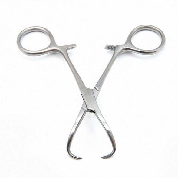 Зажим для операционного белья (цапка) по Бекгаузу, 11 см / 4
