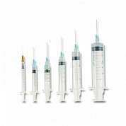 Шприц 2 мл одноразовый стерильный с приложенной иглой 23G 1 1/4" (0,6х30 мм) luer-lock