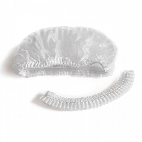 Шапочка-берет медицинская одноразовая, размер универсальный (12г/кв.м, Белая)