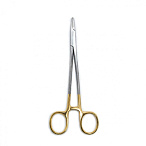 Иглодержатель, армированный твердым сплавом, с золотыми ручками, 160 мм. Surgiwell