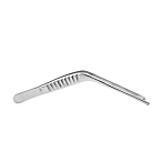 Пинцет ушной горизонтально-изогнутый, хирургический, 100 мм. Surgiwell