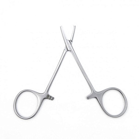 Зажим медицинский BABY-MOSQUITO, кровоостанавливающий глазной, прямой с зубом, 84 мм (З-8р), МИЗТ