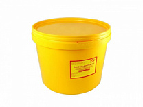 Емкость-контейнер одноразовый 6,0 л. класс Б (желтый)