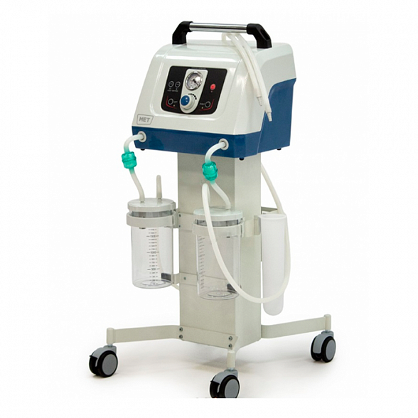 Хирургический аспиратор (отсасыватель) стационарного типа с педалью и двумя емкостями OX-290