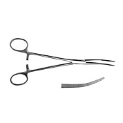 Зажим артериальный изогнутый Пеана 203 мм (блестящие)