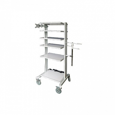 Стойка эндоскопическая (6 полок) (6 полок с ящиком)