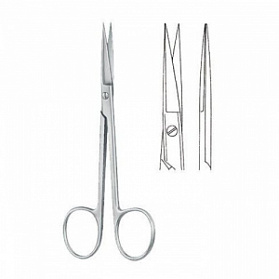 Ножницы глазные IRIS, прямые, остроконечные, 11,5 см KLS Martin Ножницы глазные IRIS, прямые, остроконечные, 11,5 см KLS Martin