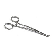 Диссектор сосудистый с кремальерой, с изогн.ручк. детский, 170 мм