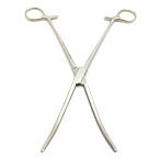 Зажим кровоостанавливающий зубчатый изогнутый N 3 270мм