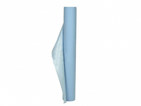 Рулон простой Medical roll PE 70смх65м, голубой, без перфорации