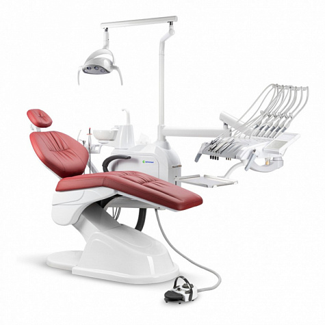 GreenMED S200 – Стоматологическая установка с мягкой обивкой и с верхней подачей