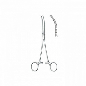 Зажим кровоостанавливающий по Pean (Пеана), изогнутый, 14 см KLS Martin