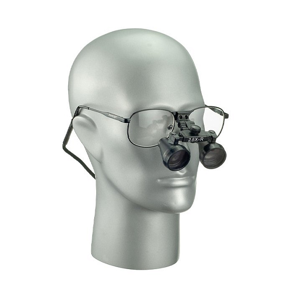 Лупа бинокулярная, оправа металл, фикс. фокус 2.5х, iZoom Flip-up Loupes Metal