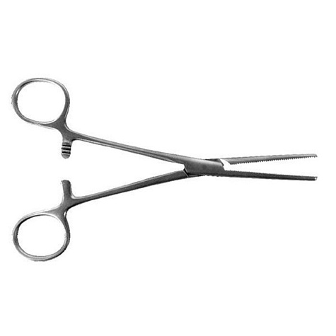 Зажим артериальный прямой Пеана, 166 мм (блестящие)