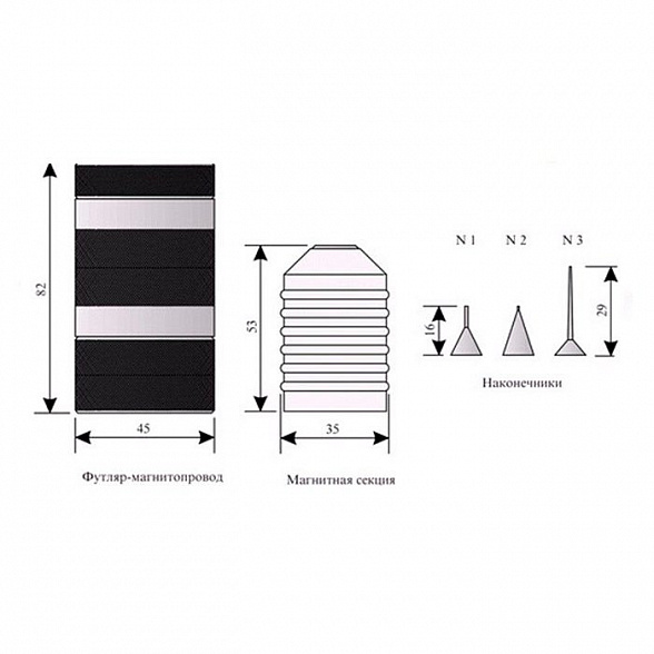 Магнит глазной микрохирургический литой, комплект МГМЛ