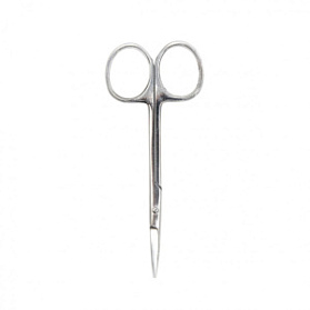 Ножницы глазные тупоконечные, вертикально-изогнутые, 113 мм. Surgiwell
