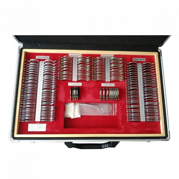 Набор пробных очковых линз ALMAS MT-226 на 228 линз (серебро) с поверкой