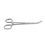 Зажим кровоостанавливающий, одно- и двузубый, зубчатый, изогнутый №2, 165 мм. Surgiwell