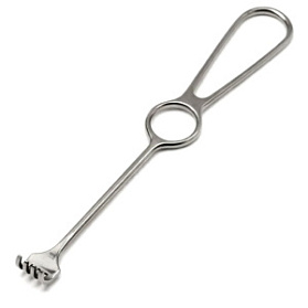 Крючок хирургический четырехзубый, тупой, №1, Surgiwell