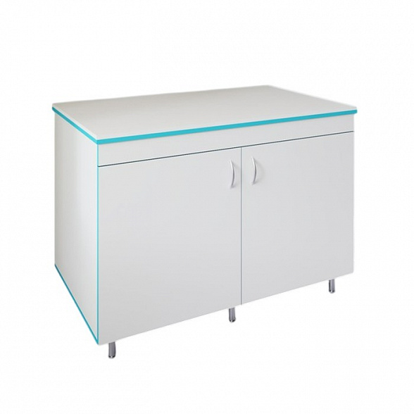 Закрытый стол для работы стоя со столешницей из монолитной керамики СЛЗ НВК 1200 МОН