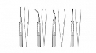 Комплект глазных пинцетов микрохирургический