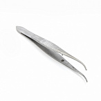 Пинцет глазной, по Грейфу 10см, изогнутый