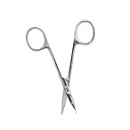 Ножницы глазные тупоконечные, вертикально-изогнутые, 113 мм. Surgiwell